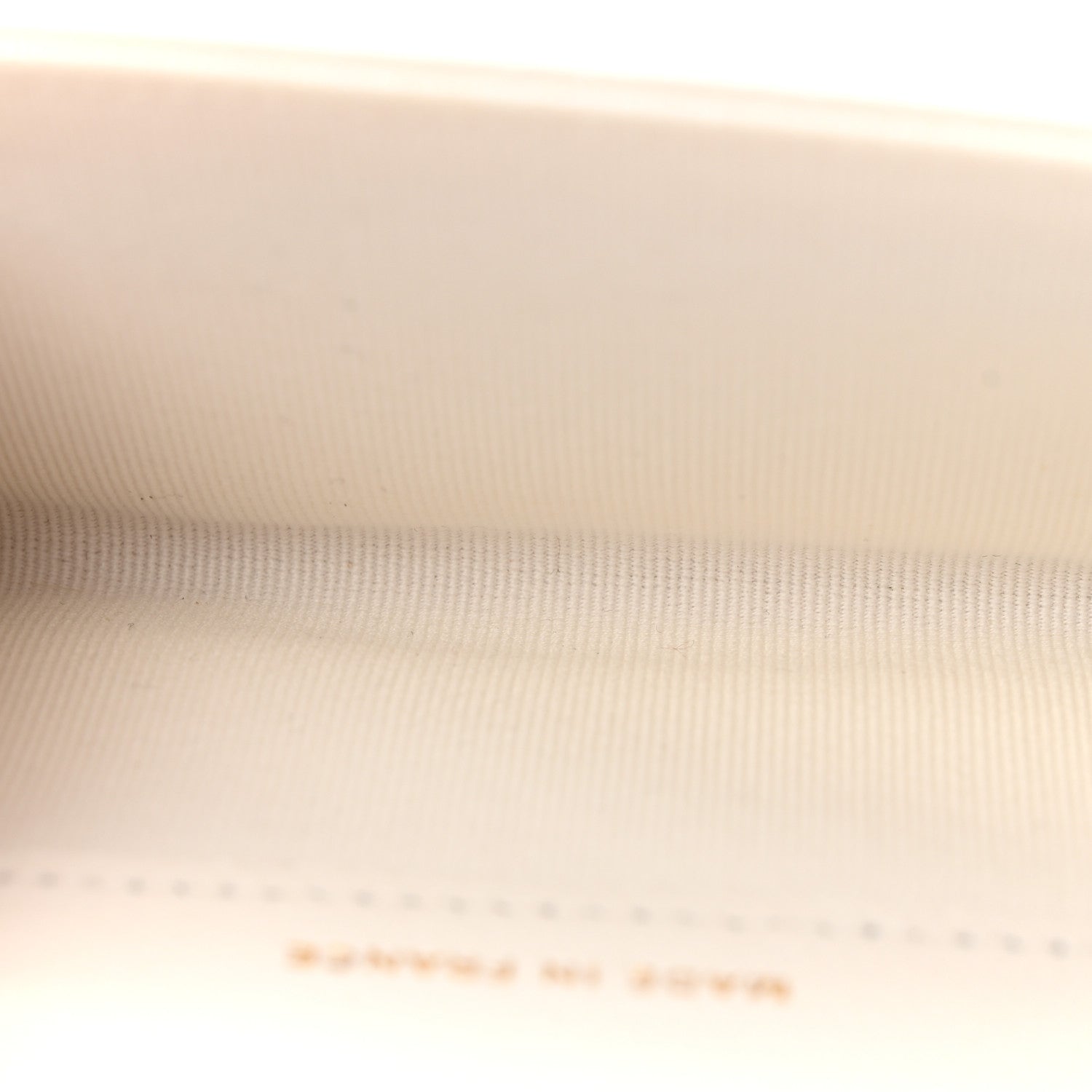 Caviar Quilted Flap  Holder Wallet White