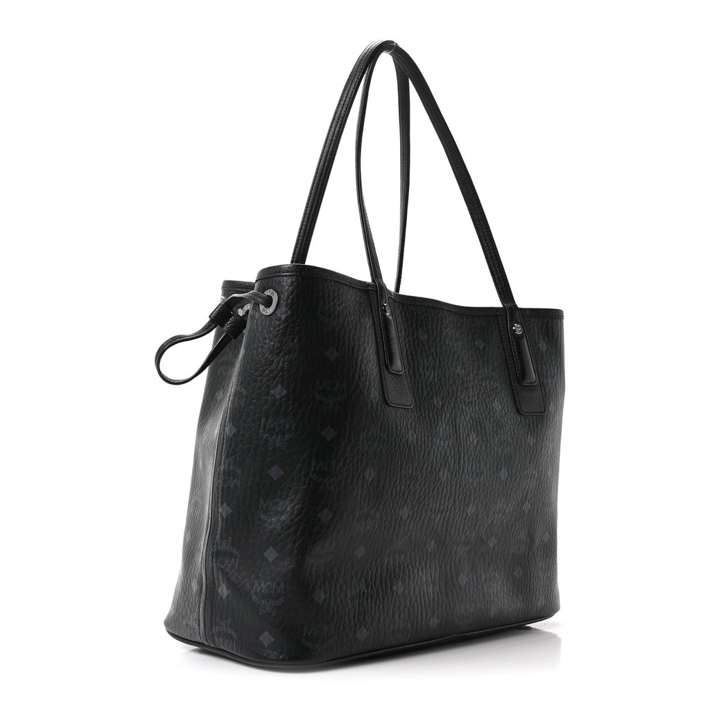 Visetos Medium Liz Reversible Shopper Tote Black