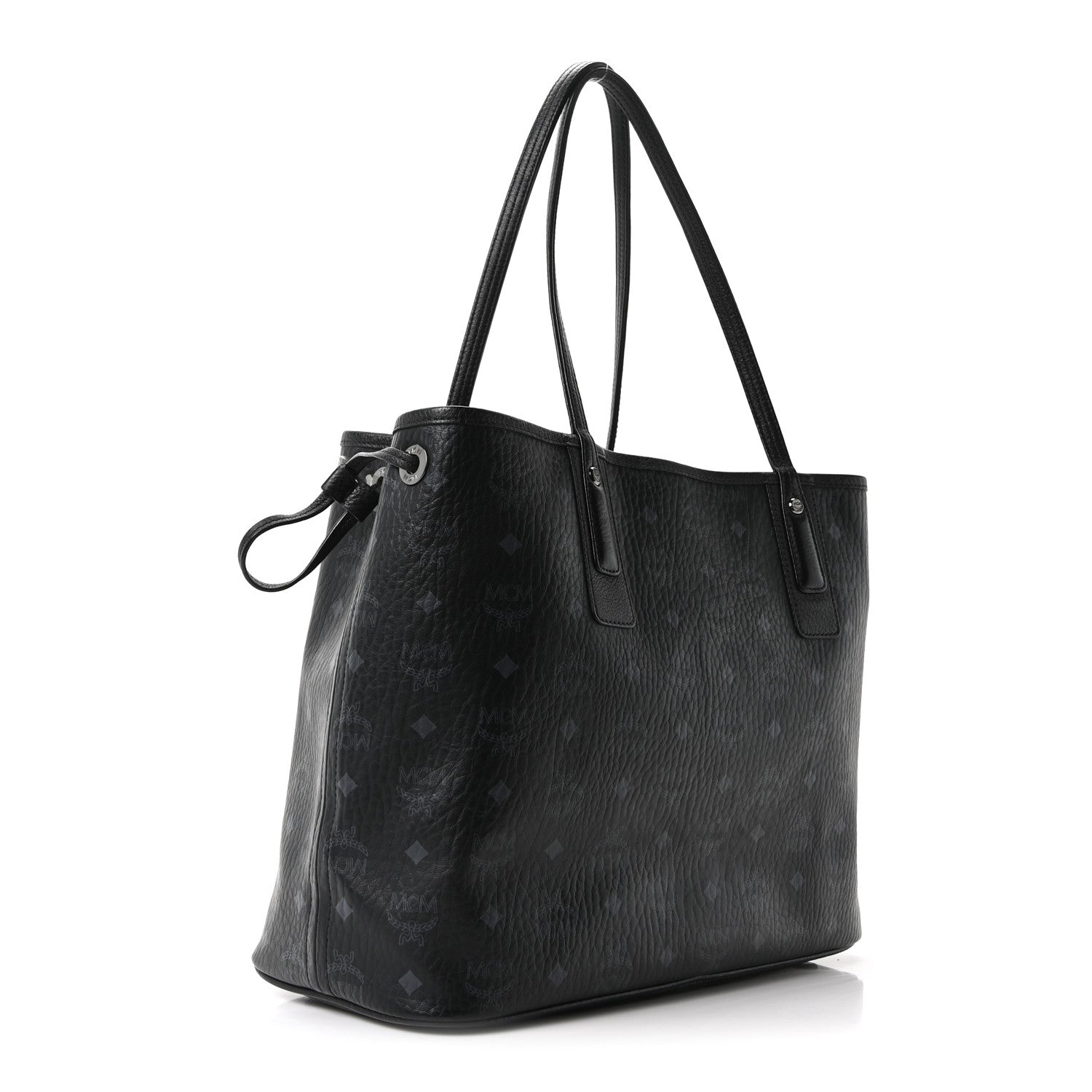Visetos Medium Liz Reversible Shopper Tote Black