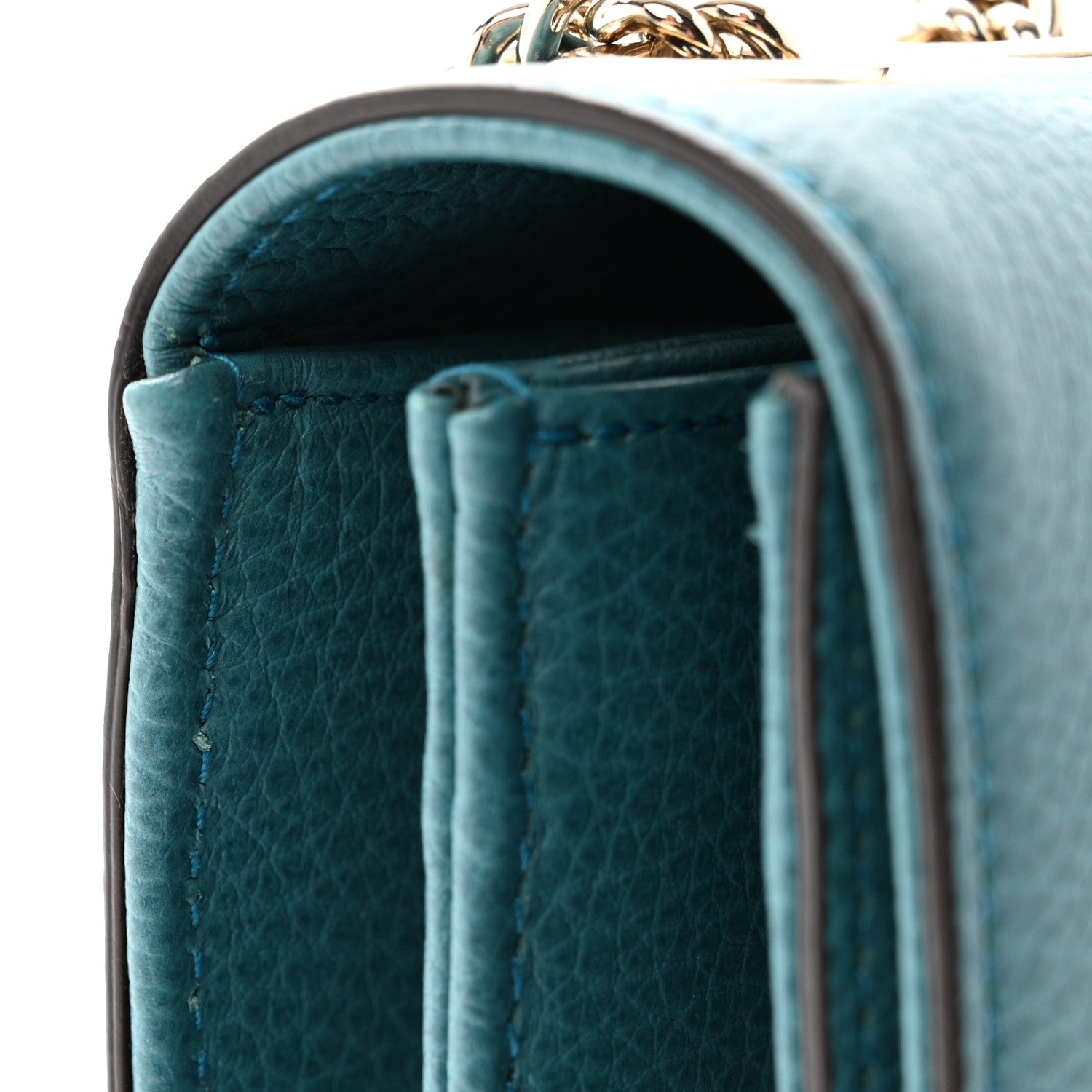 Dollar Calfskin Interlocking G Shoulder Bag Deep Cobalt