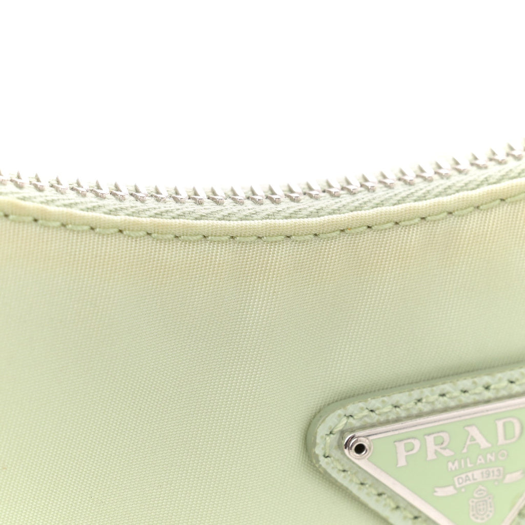 Re-Nylon Saffiano Re-Edition 2005 Shoulder Bag Acqua