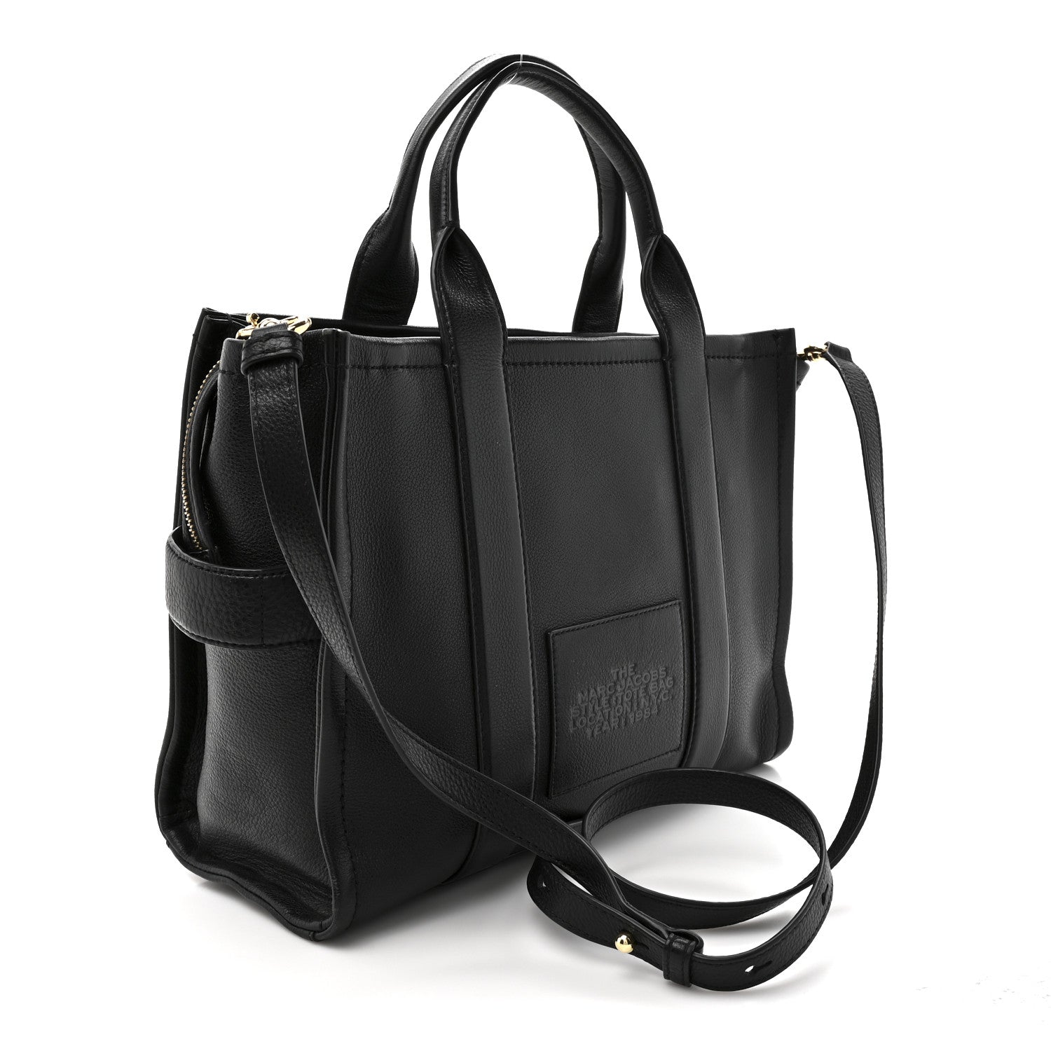 Grained Calfskin Medium The Tote Bag Black