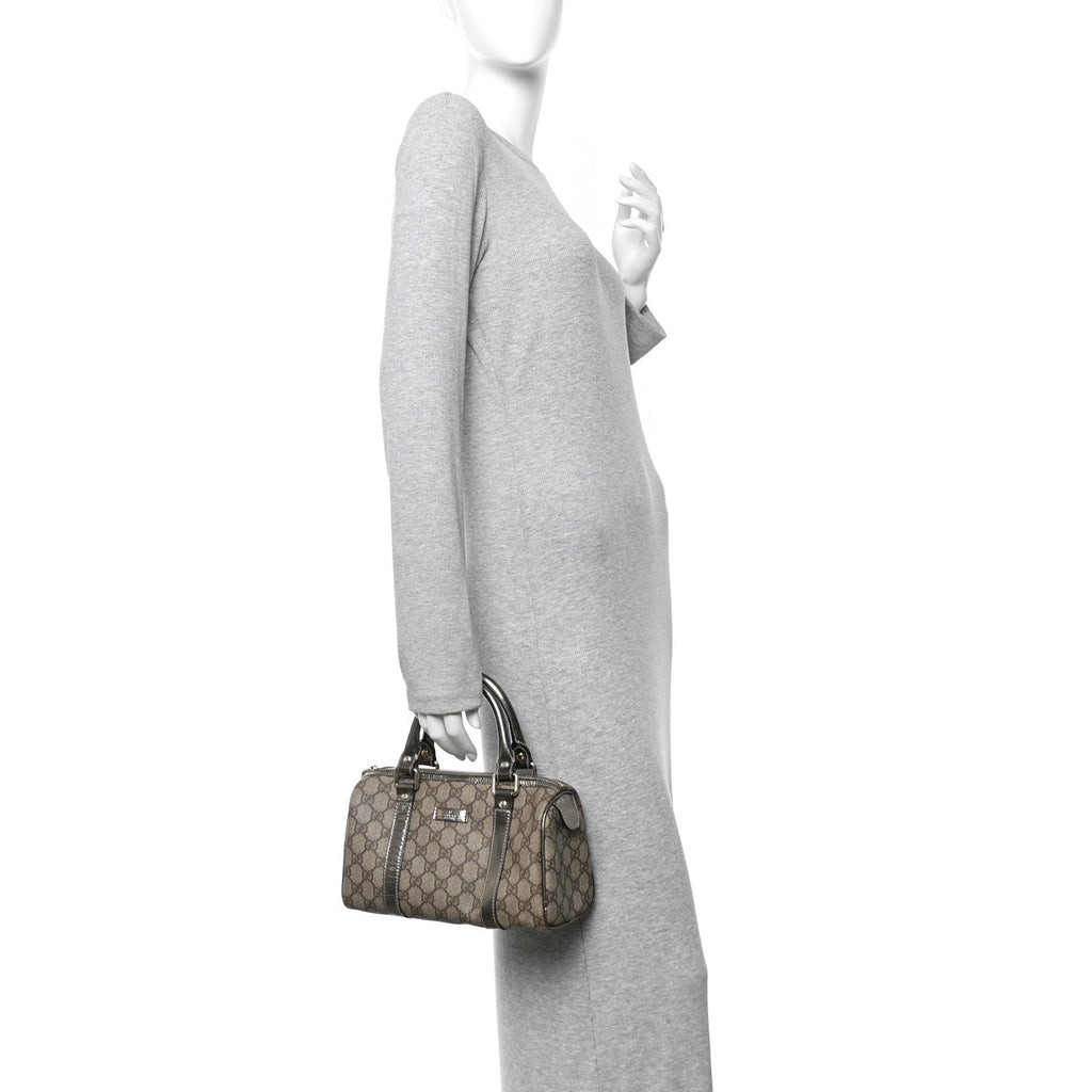 GG Plus Monogram Small Joy Boston Metallic