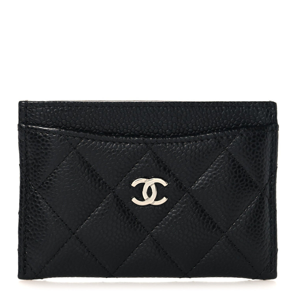 Caviar Quilted  Holder Black