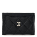 Caviar Quilted  Holder Black