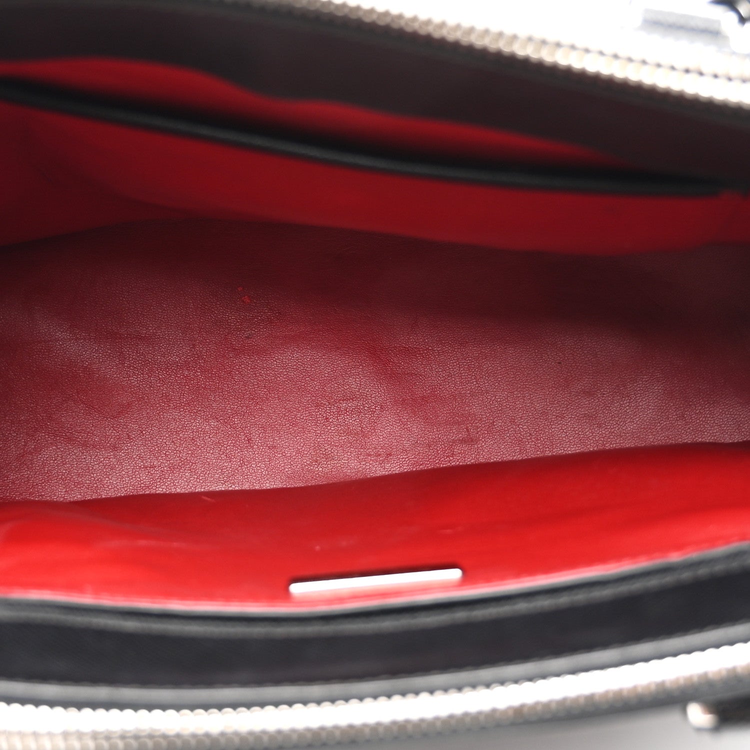 Saffiano Small Galleria Double Zip Tote Black Talco