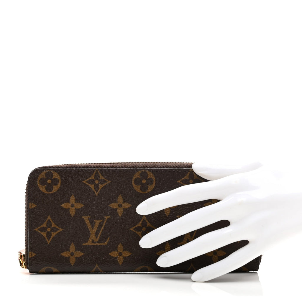 Monogram Clemence Wallet Rose Ballerine