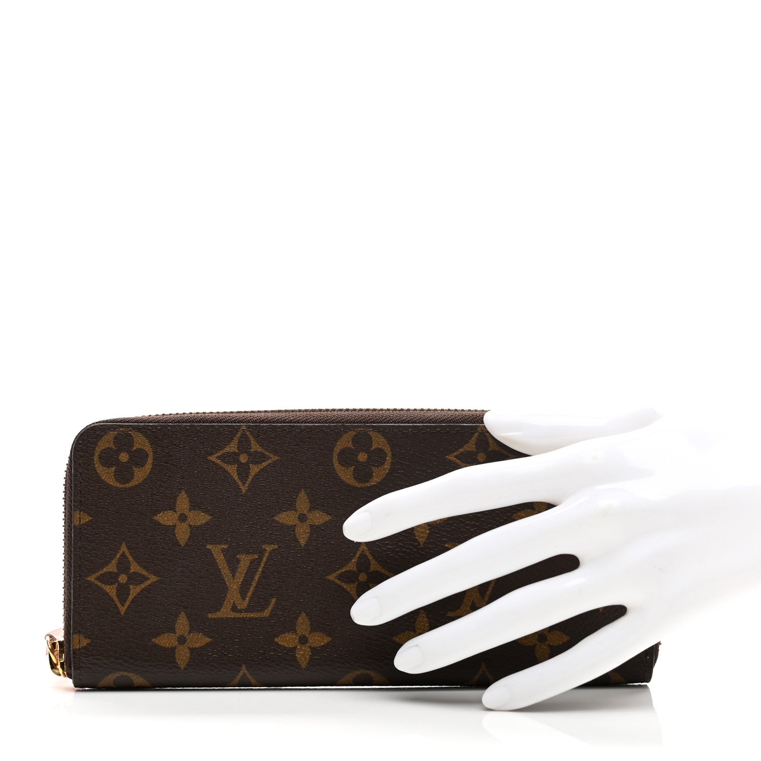 Monogram Clemence Wallet Rose Ballerine