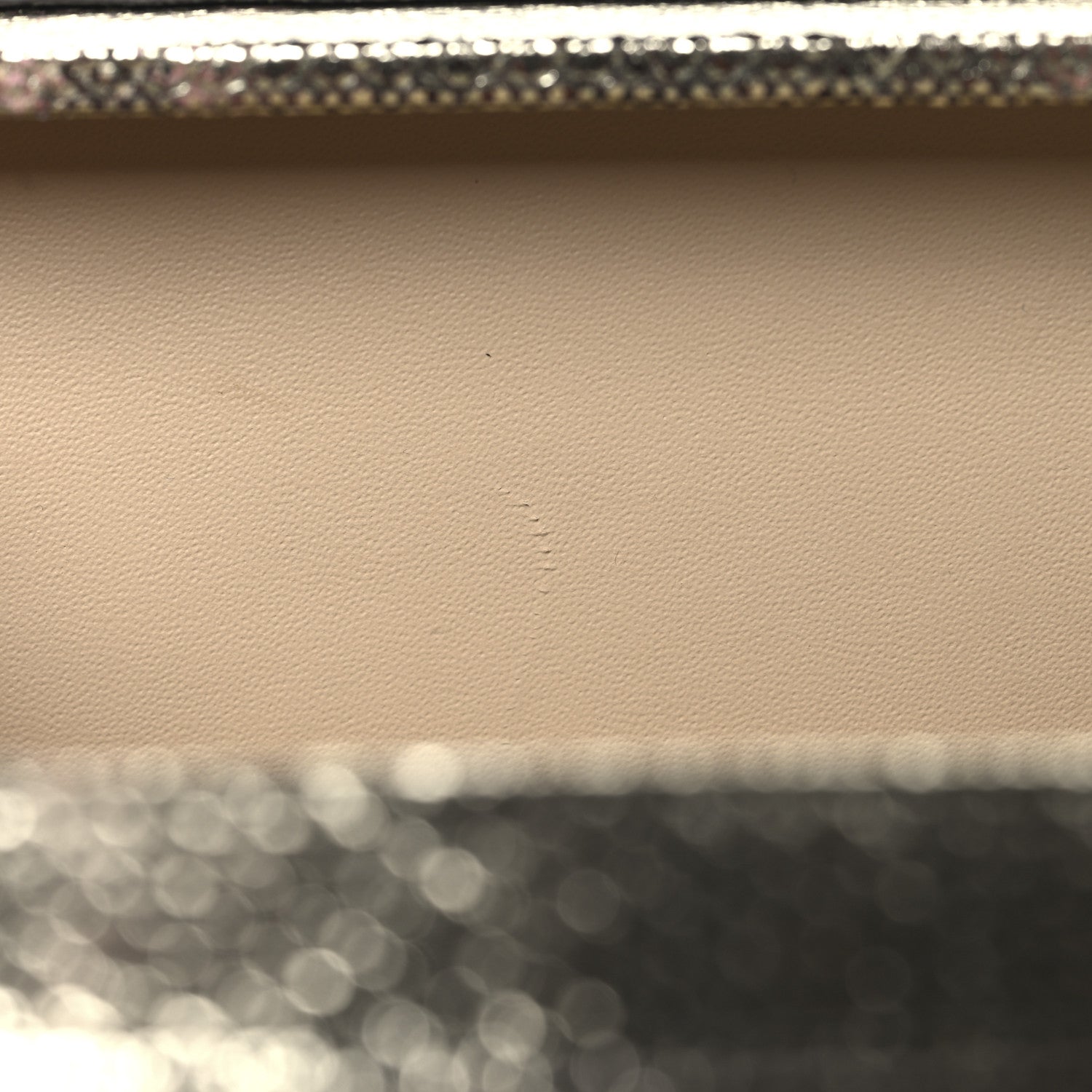 Lizard Petite Malle Silver