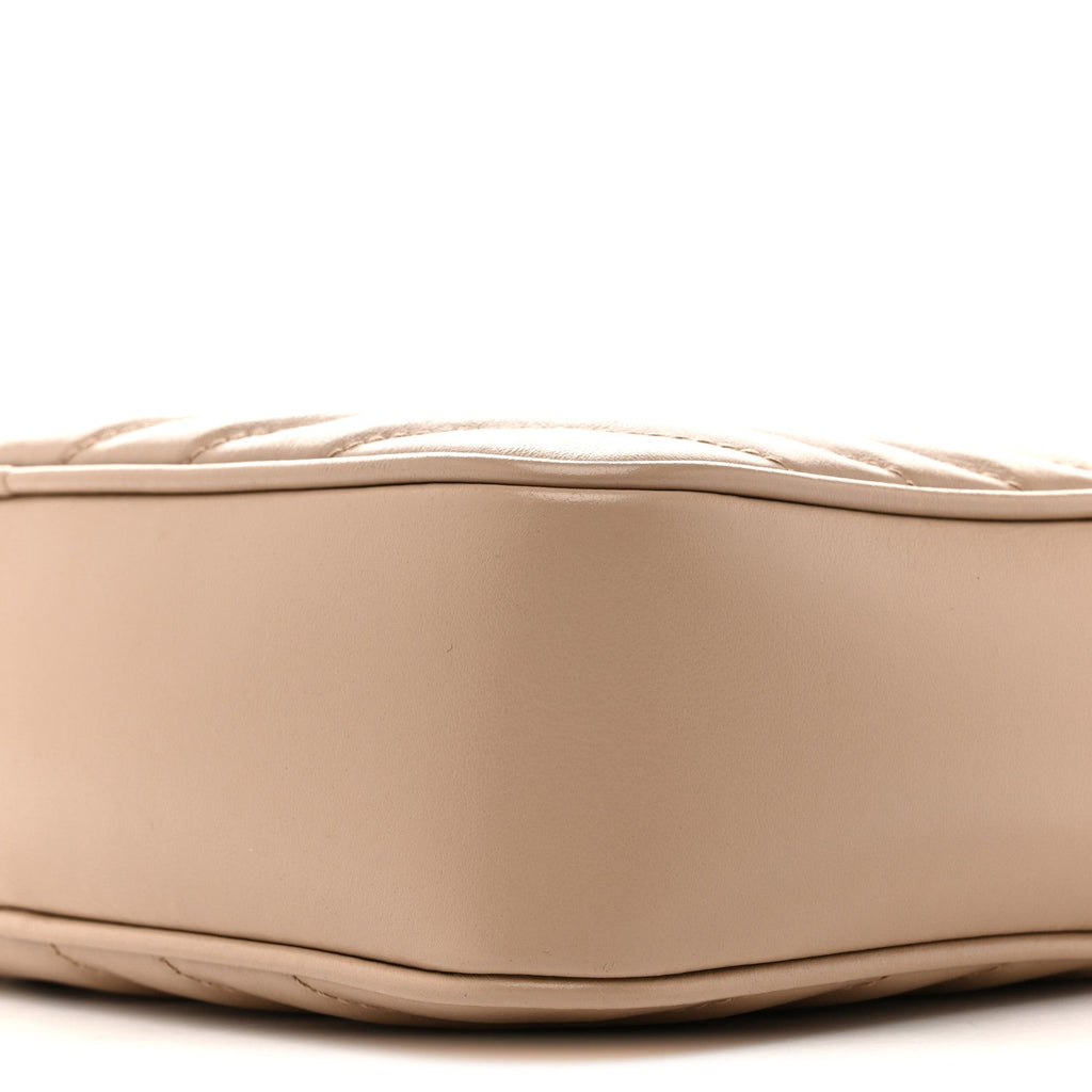 Calfskin Matelasse Monogram Lou Camera Bag Dark Beige