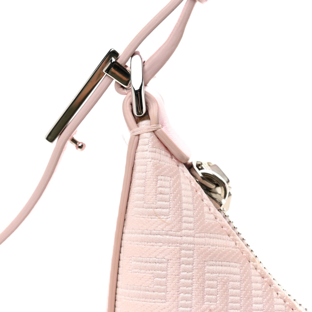 Coated Canvas Logo 4G Embossed Small Moon Cut Out Shoulder Bag Blossom Pink