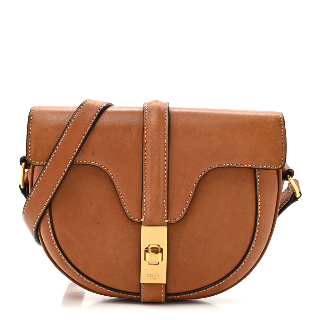 Natural Calfskin Besace Small 16 Tan
