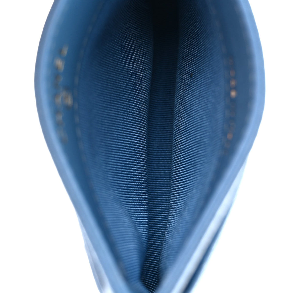 Caviar Quilted  Holder Blue