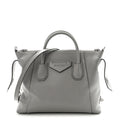 Calfskin Small Soft Antigona Pearl Grey