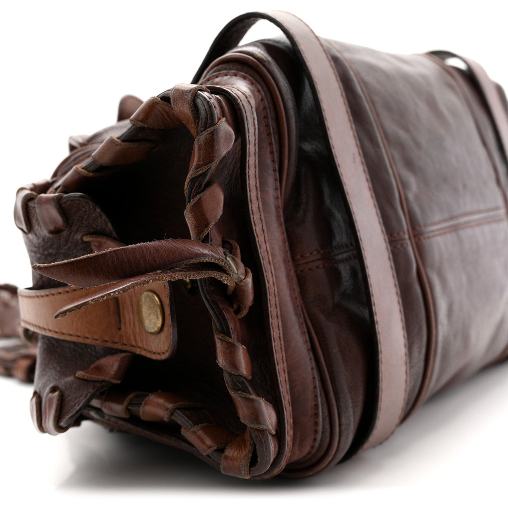 Calfskin Silverado Shoulder Bag Chocolate