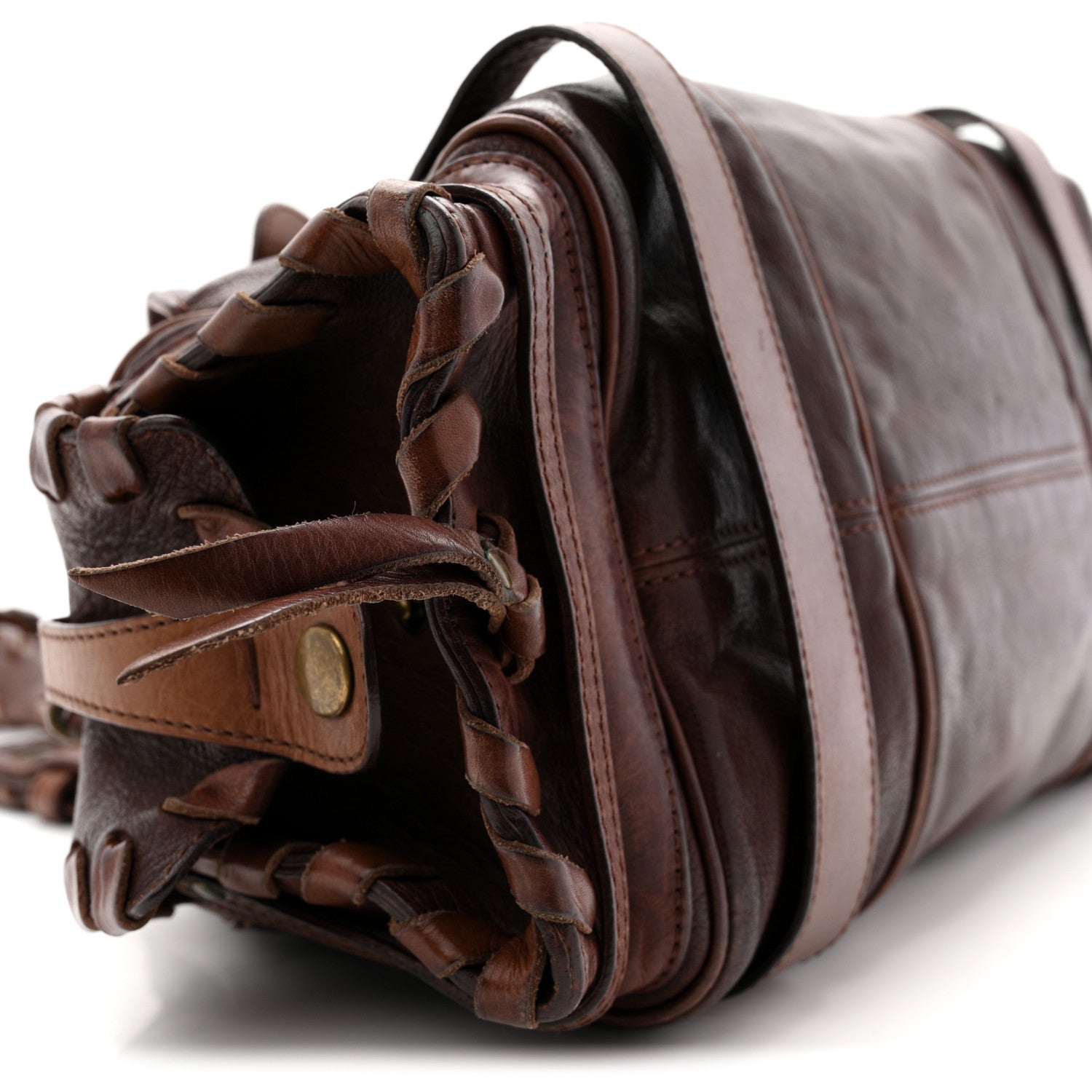 Calfskin Silverado Shoulder Bag Chocolate
