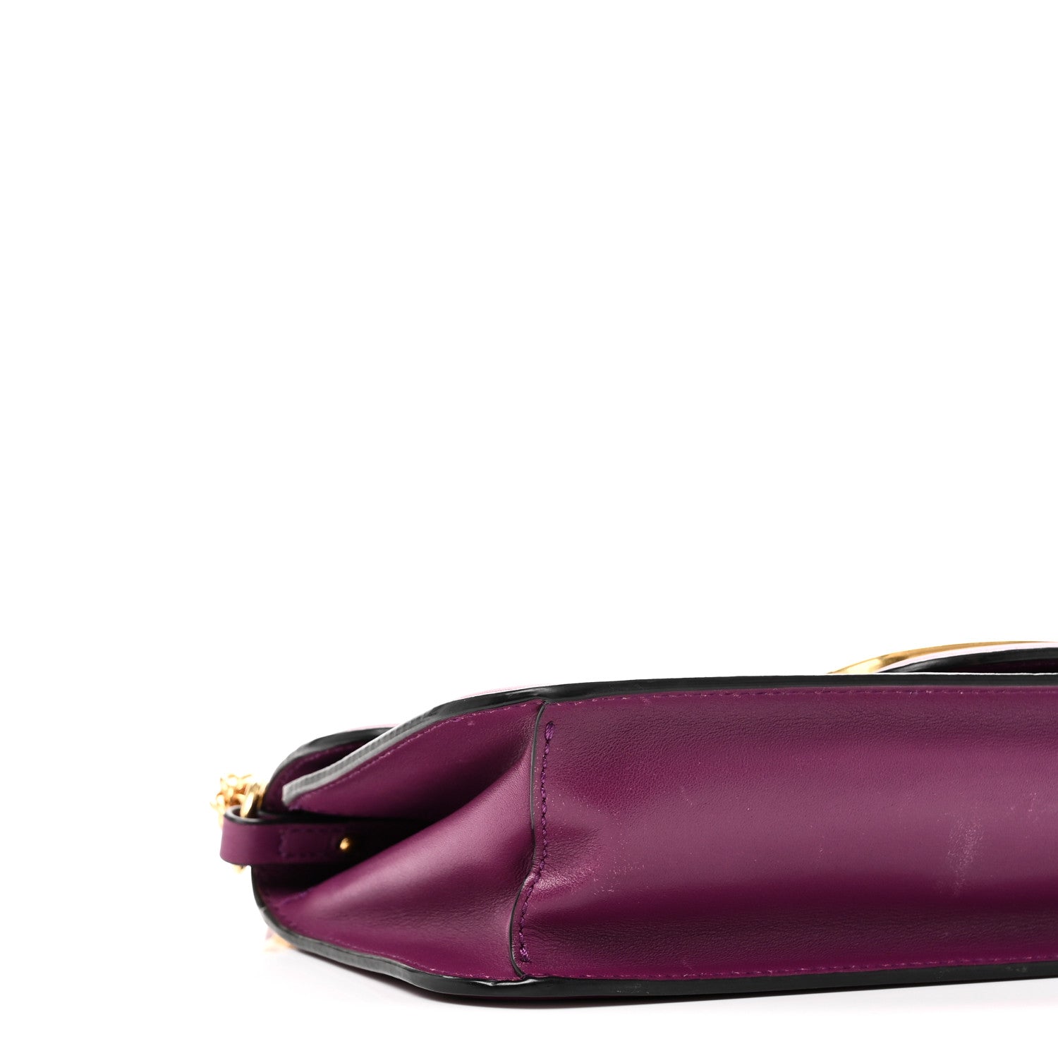 Calfskin Vlogo Loco Shoulder Bag Prune