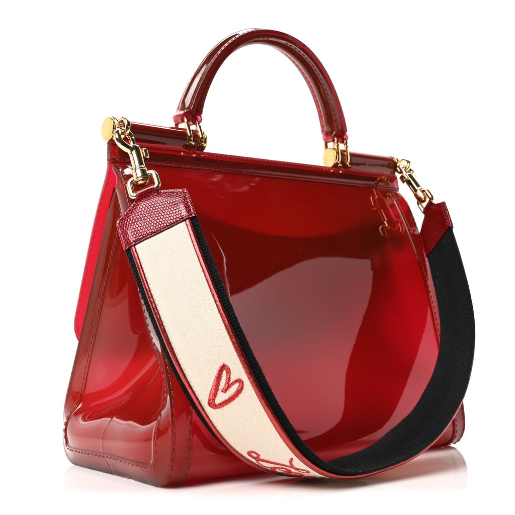 PVC Miss Sicily Satchel Red