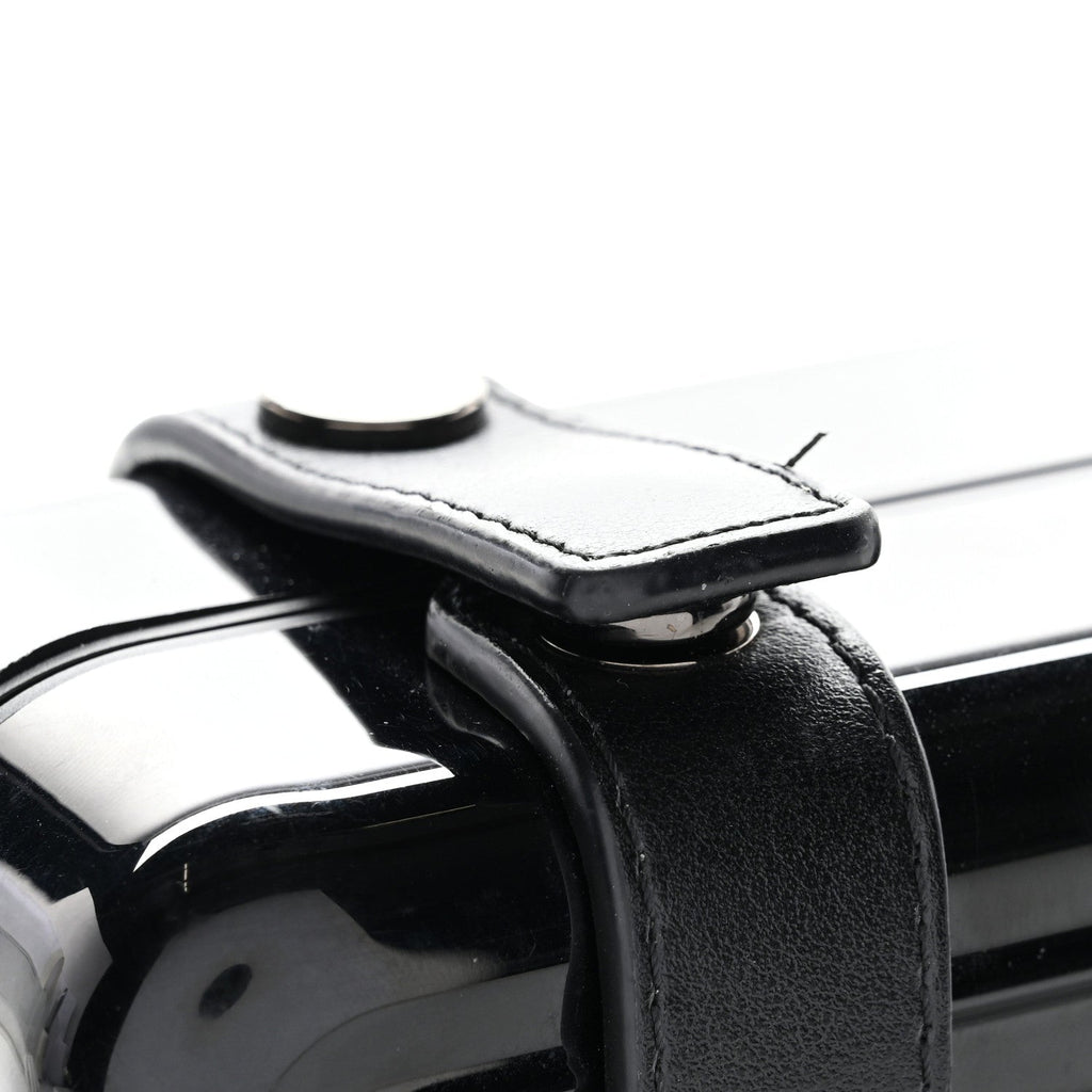 X RIMOWA Aluminum Personal Clutch On Strap Black