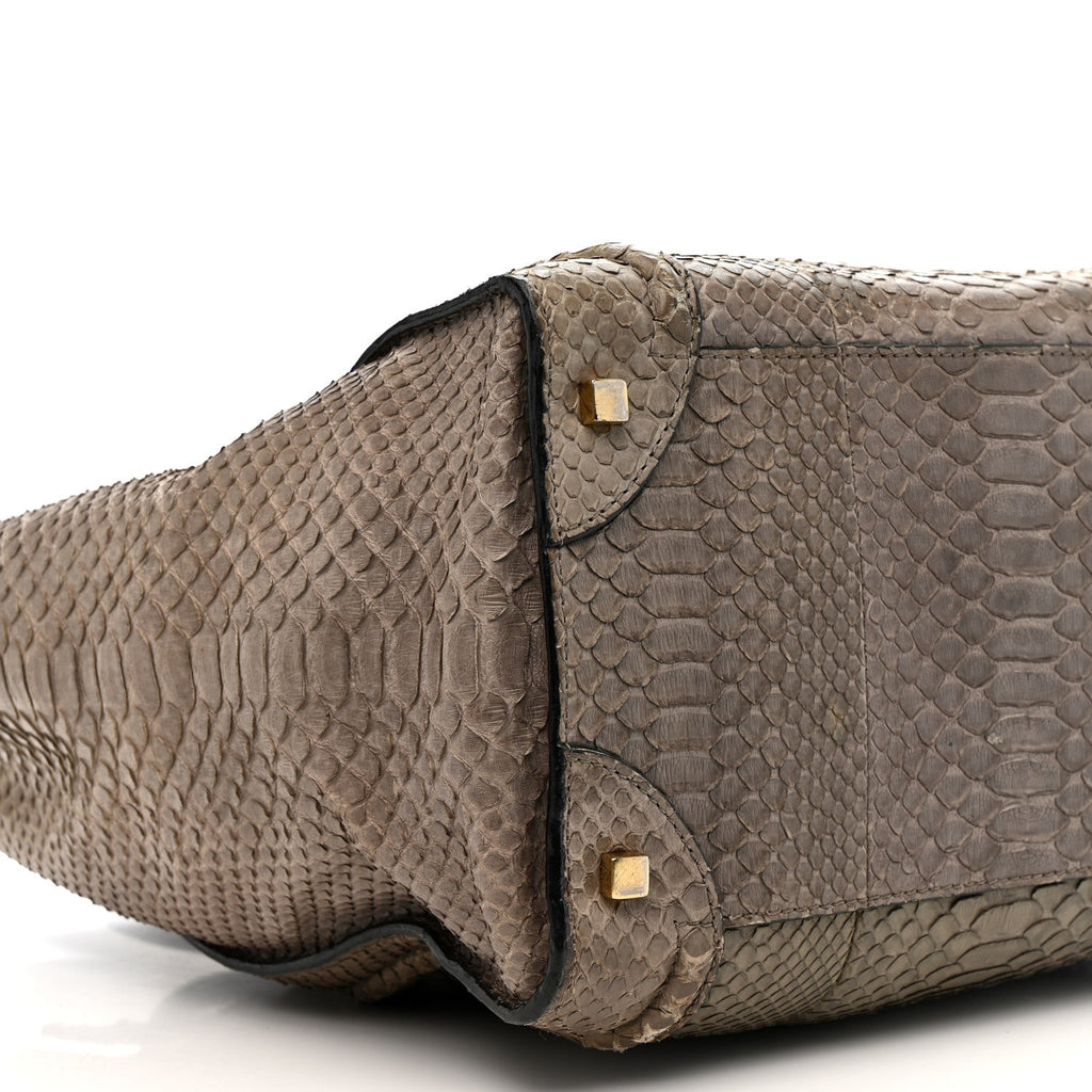 Snakeskin Mini Luggage Grey