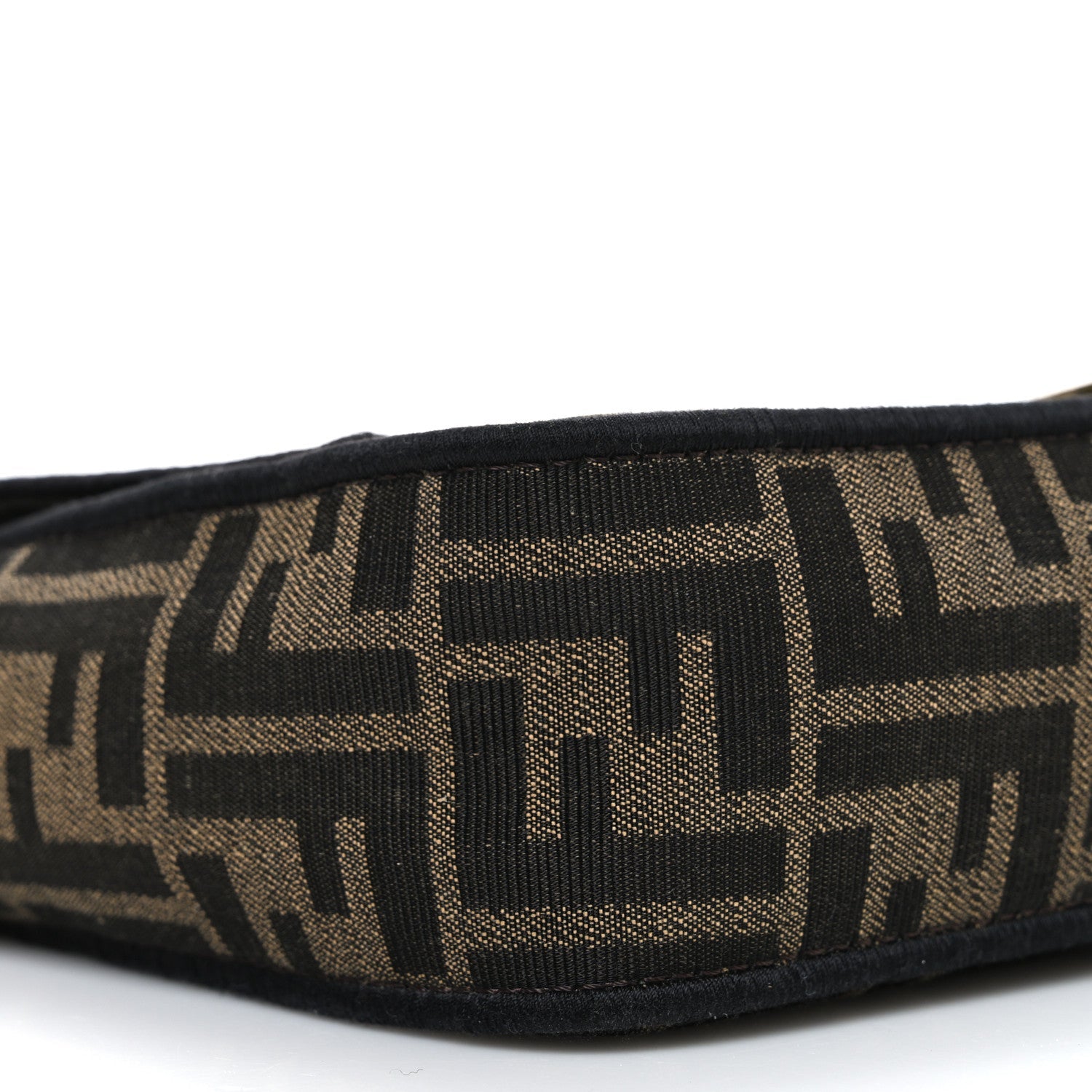 Fabric Jacquard FF 1974 Medium Baguette Tobacco Moro Black