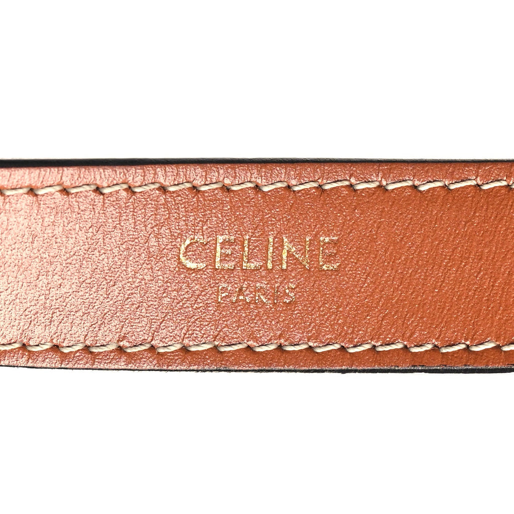 Triomphe Canvas Calfskin Ava Shoulder Bag Tan