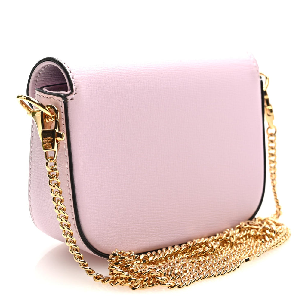 Calfskin Horsebit 1955 Super Mini Crossbody Bag Light Pink
