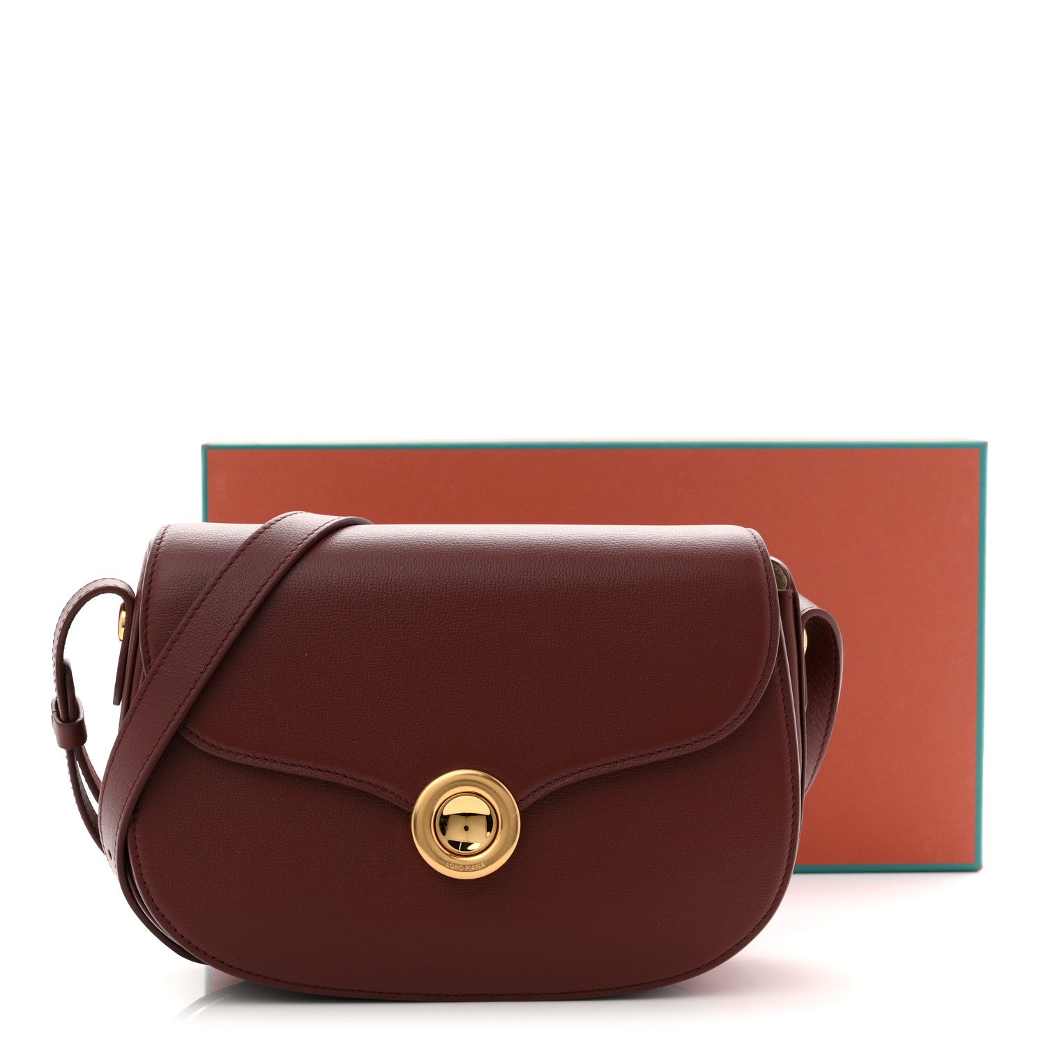 Grained Calfskin Ghiera Bag Azuki Beans