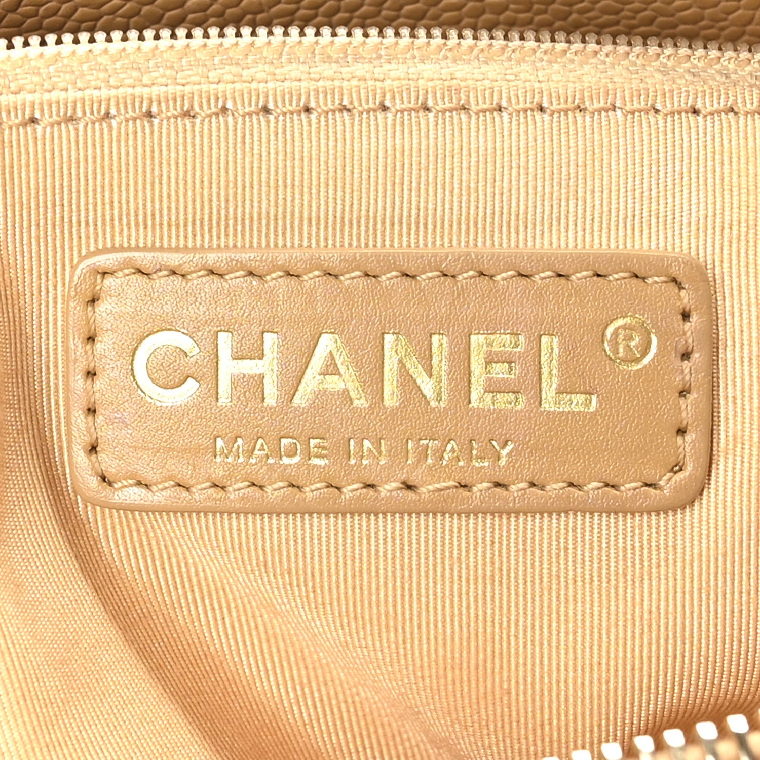 Caviar Quilted Grand Shopping Tote GST Beige