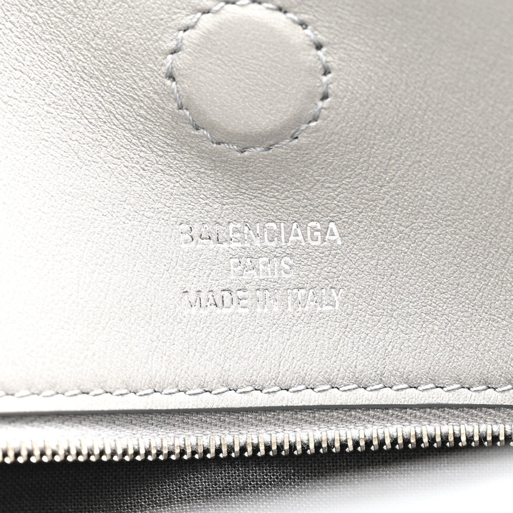 Smooth Calfskin Hampton Carry All Bag Grey