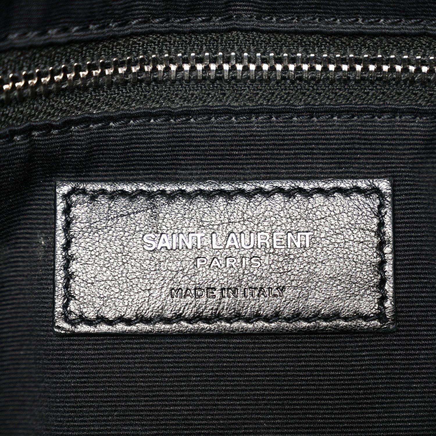 Calfskin Y Quilted Monogram Large Loulou Chain Satchel Black