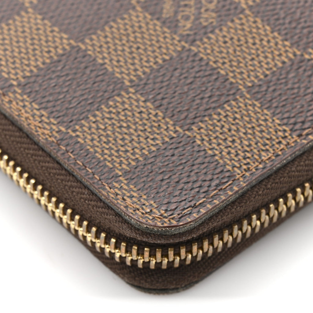 Damier Ebene Clemence Wallet Cherry