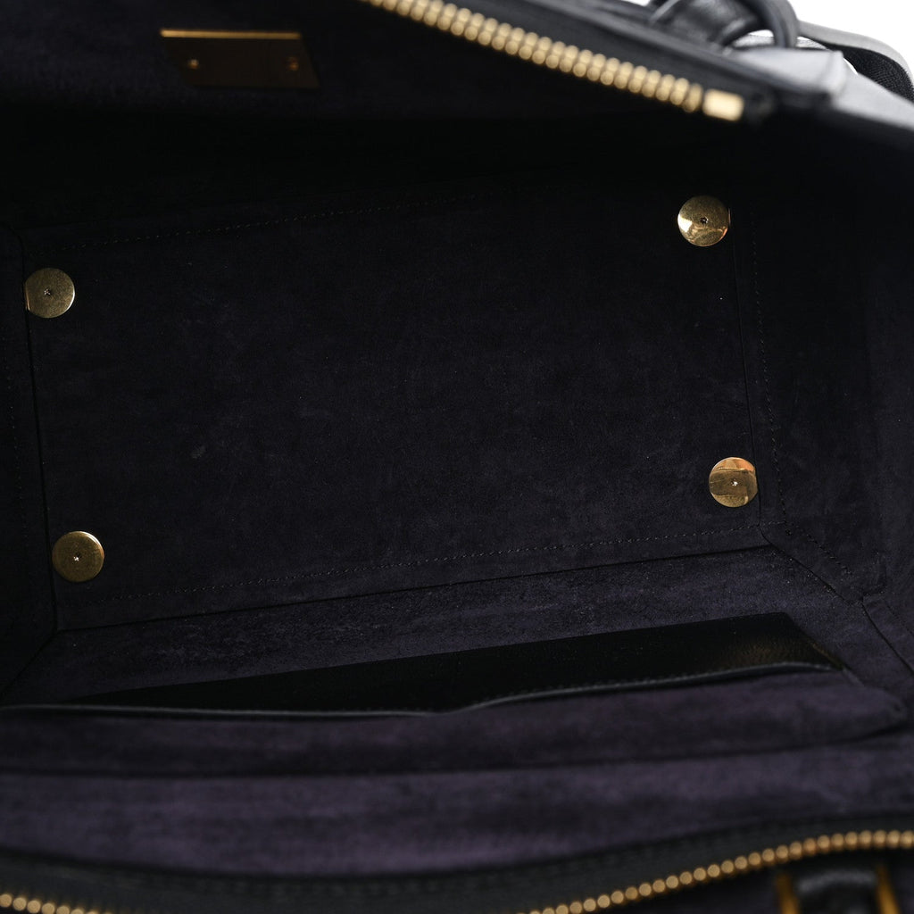 Grained Calfskin Mini Belt Bag Black