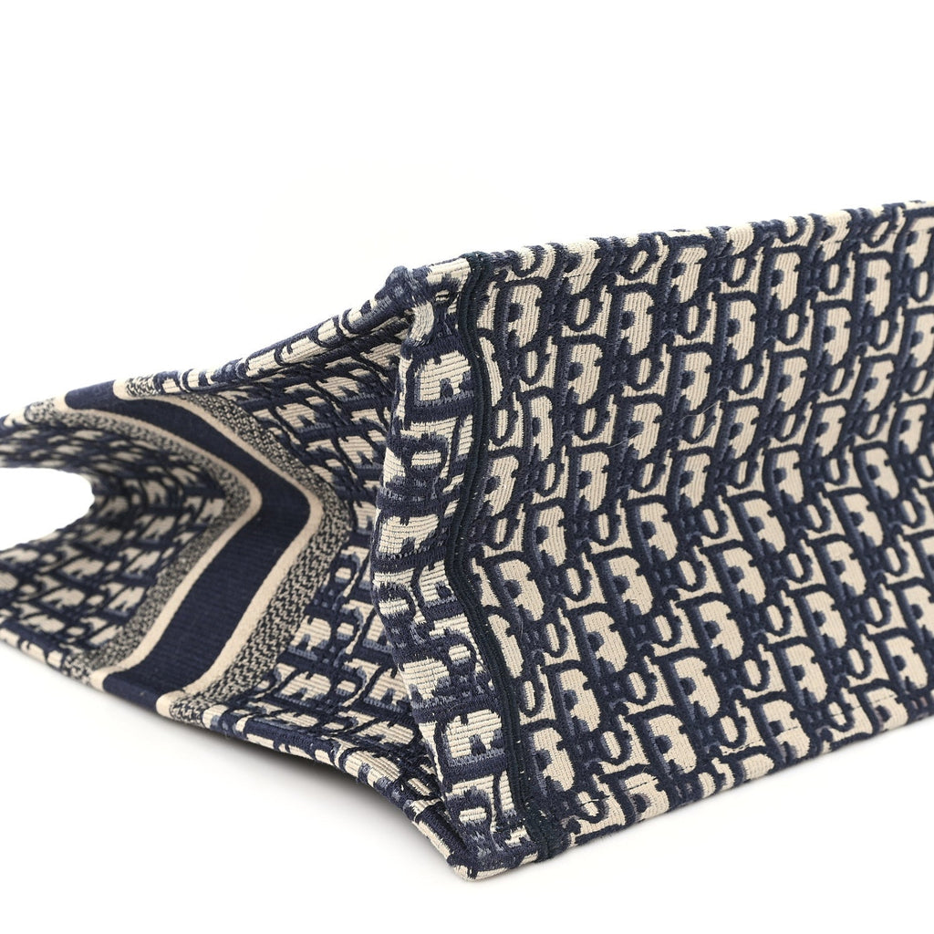 Oblique Large Book Tote Blue Multicolor