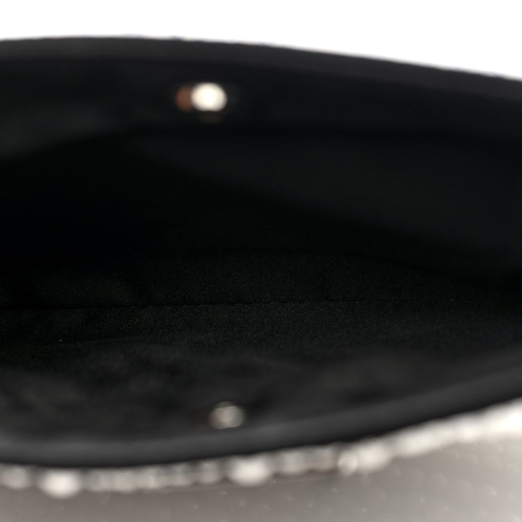 Satin Crystal Cleo Adjustable Strap Shoulder Bag Metal