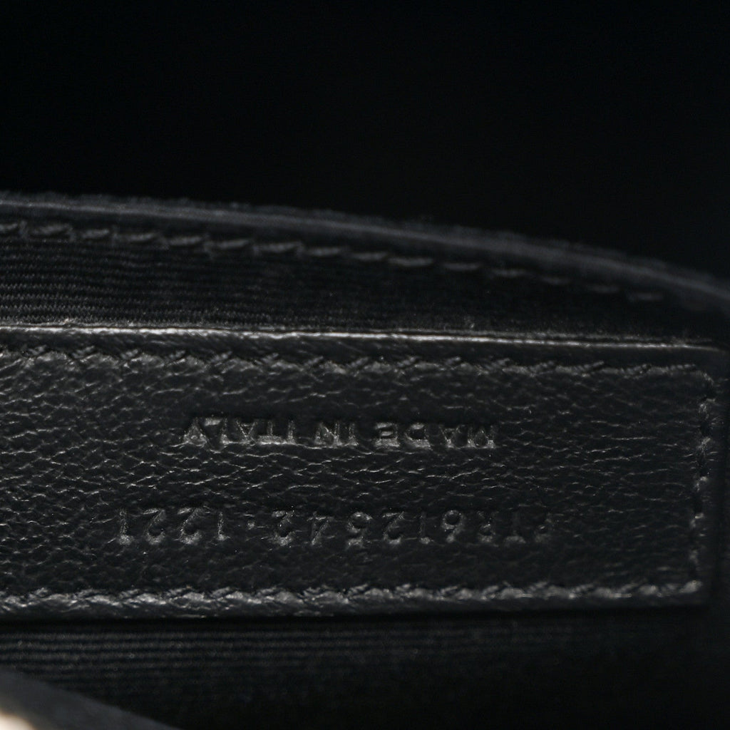 Canvas Calfskin Monogram Lou Camera Bag Black Grey Cream