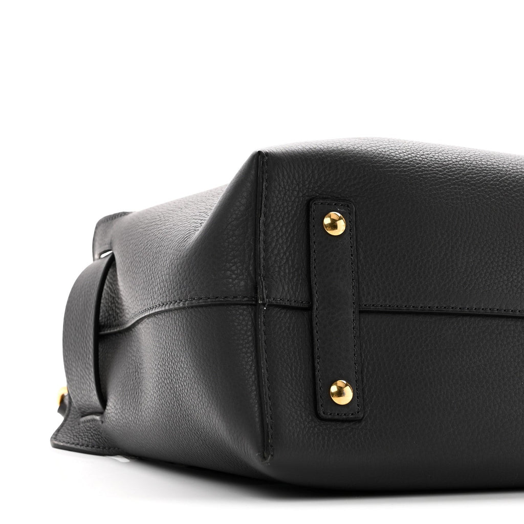 Marais Calfskin Small Belt Bag Charcoal Grey