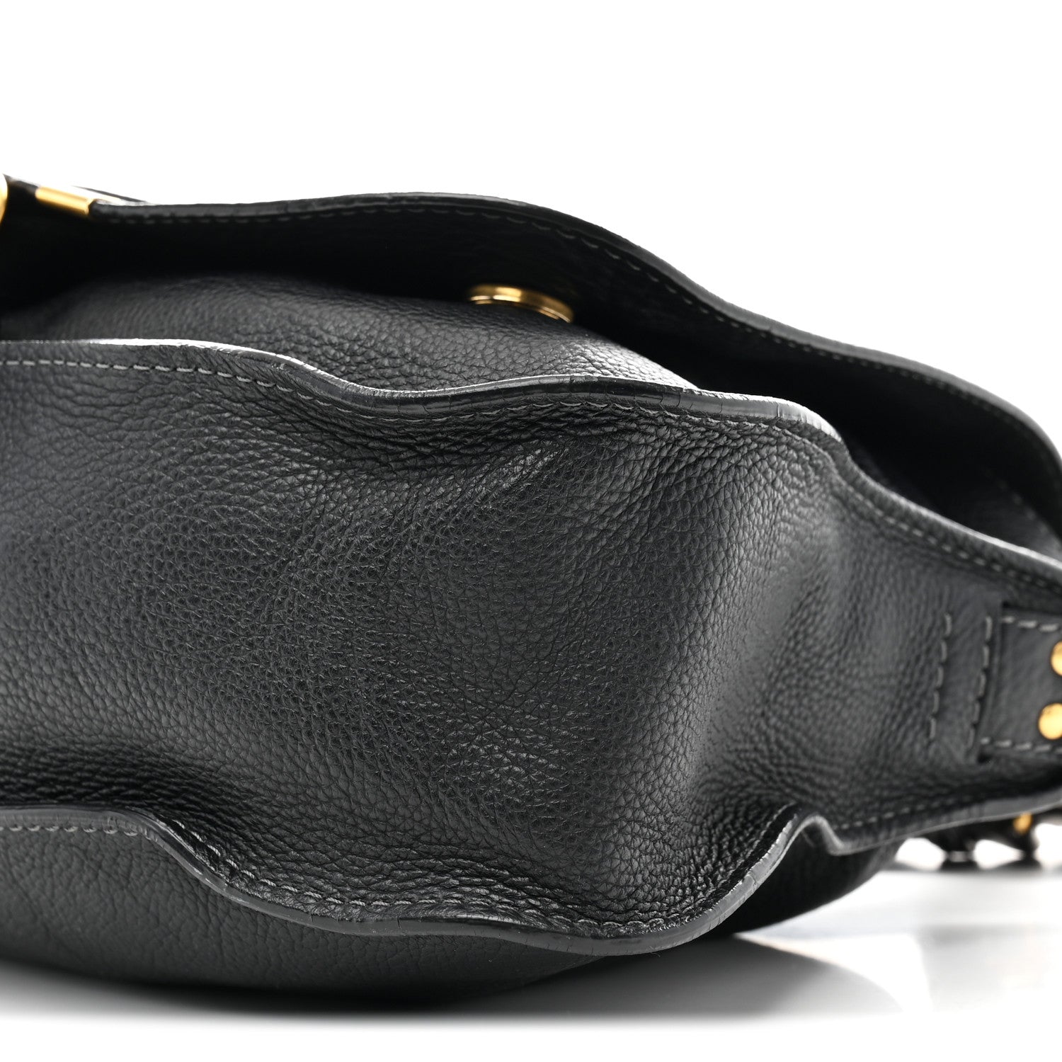 Calfskin Medium Marcie Top Handle Bag Black