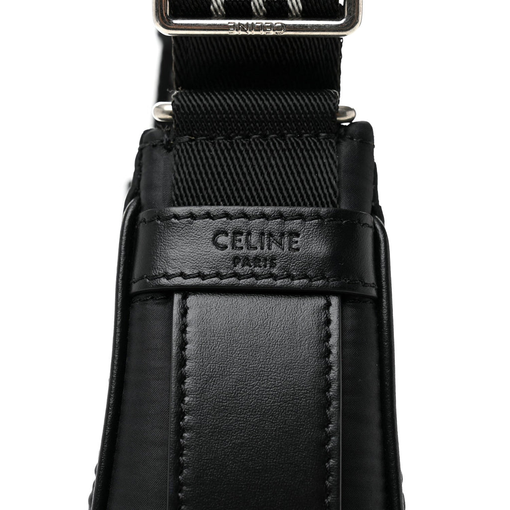 Nylon Ava Shoulder Bag Black