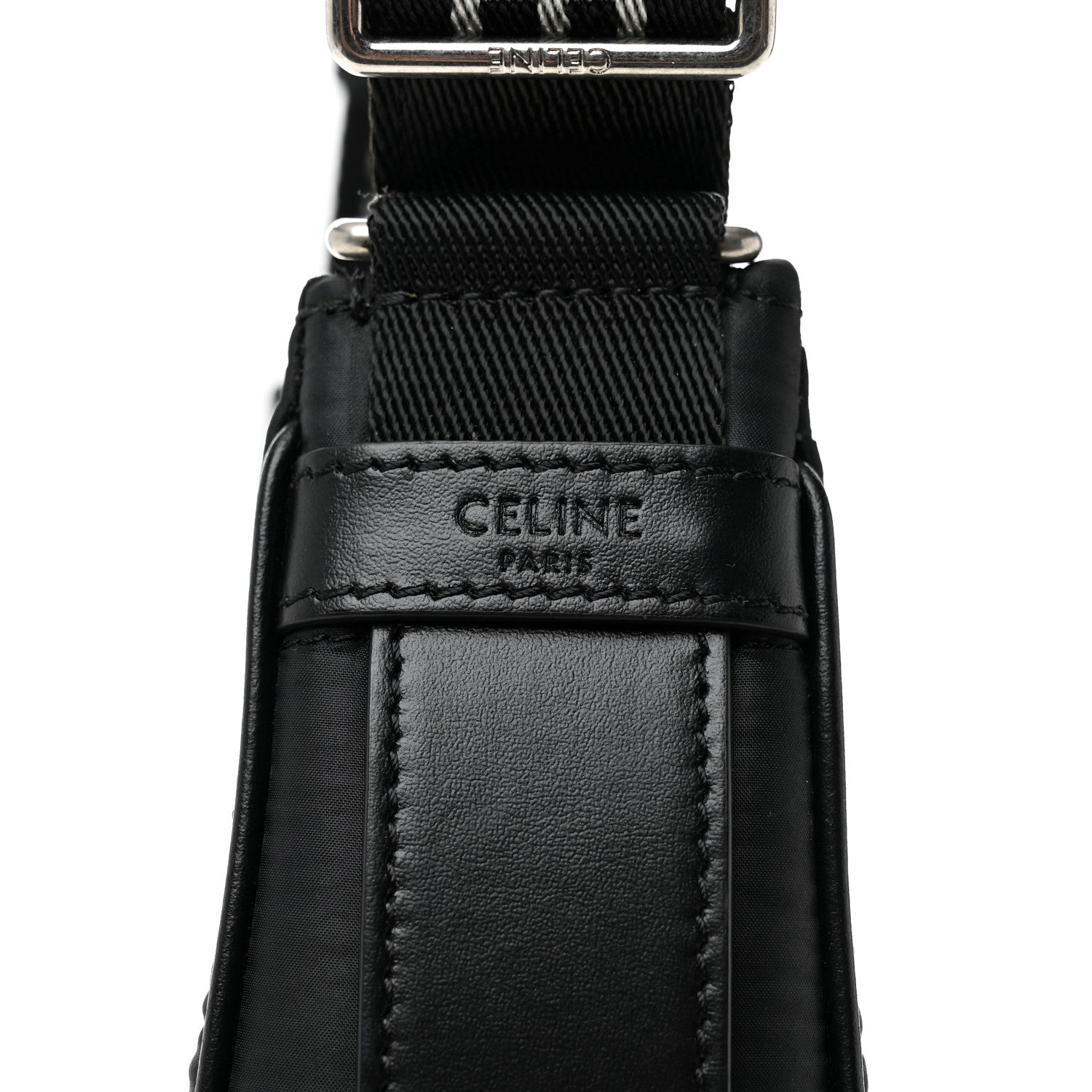Nylon Ava Shoulder Bag Black