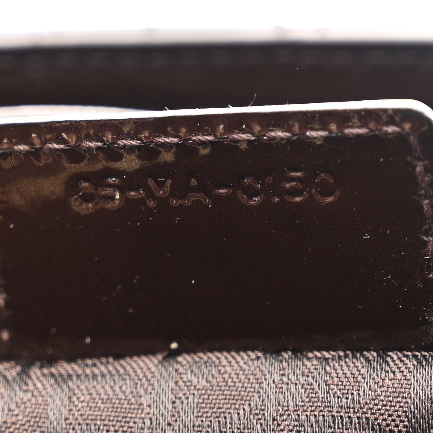 Patent Cannage Large Lady Dior Dark Brown