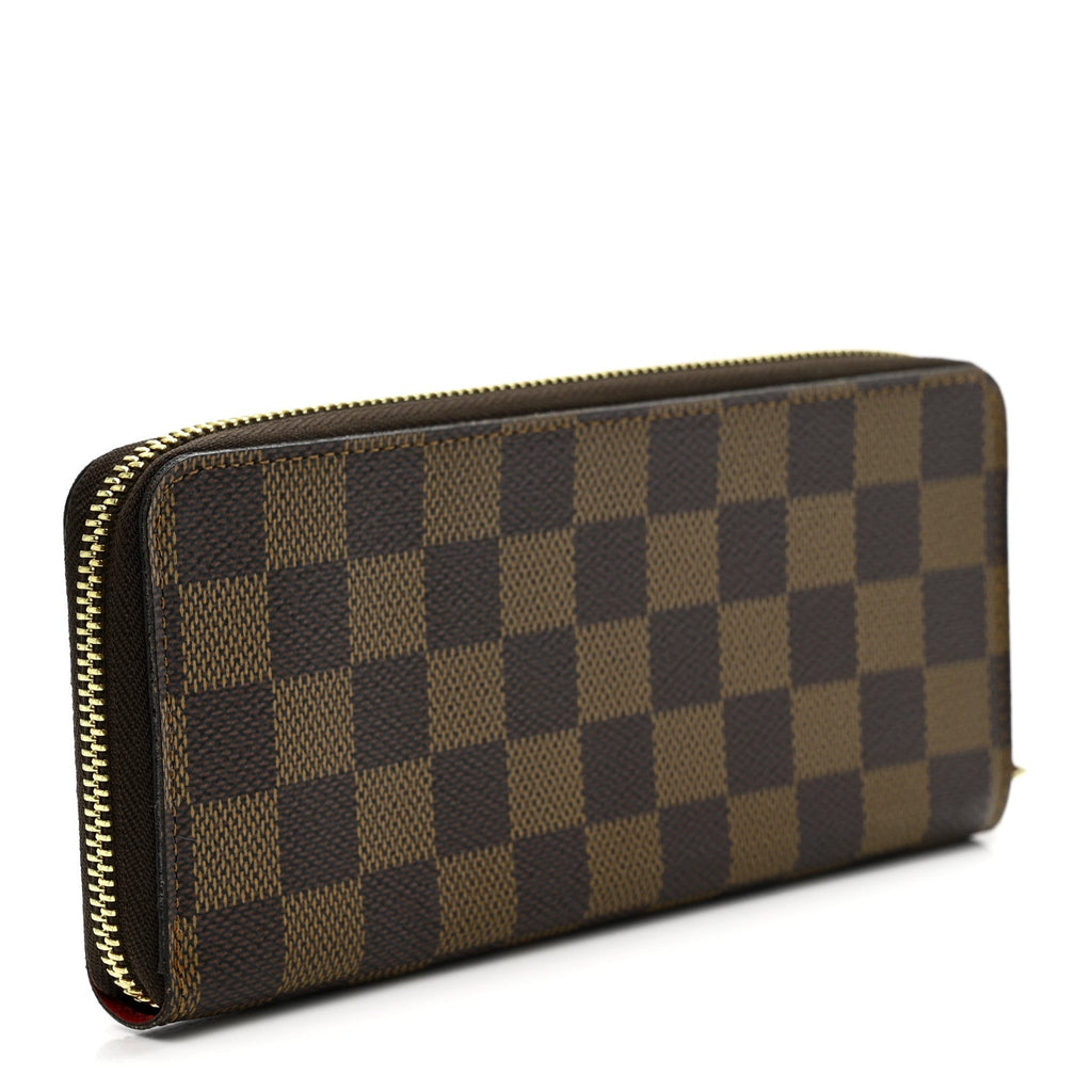 Damier Ebene Clemence Wallet Cherry