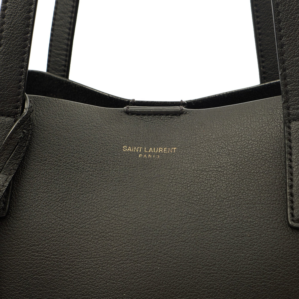 Saint Laurent Tote East West Tote in Black, Calfskin Leather