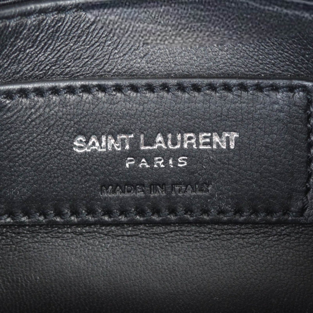 Saint Laurent Kate Tassel Chain Bag Small Croc-Embossed