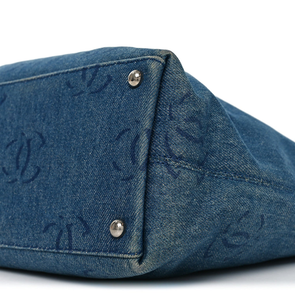 Denim Large CC Tote Dark Navy Blue