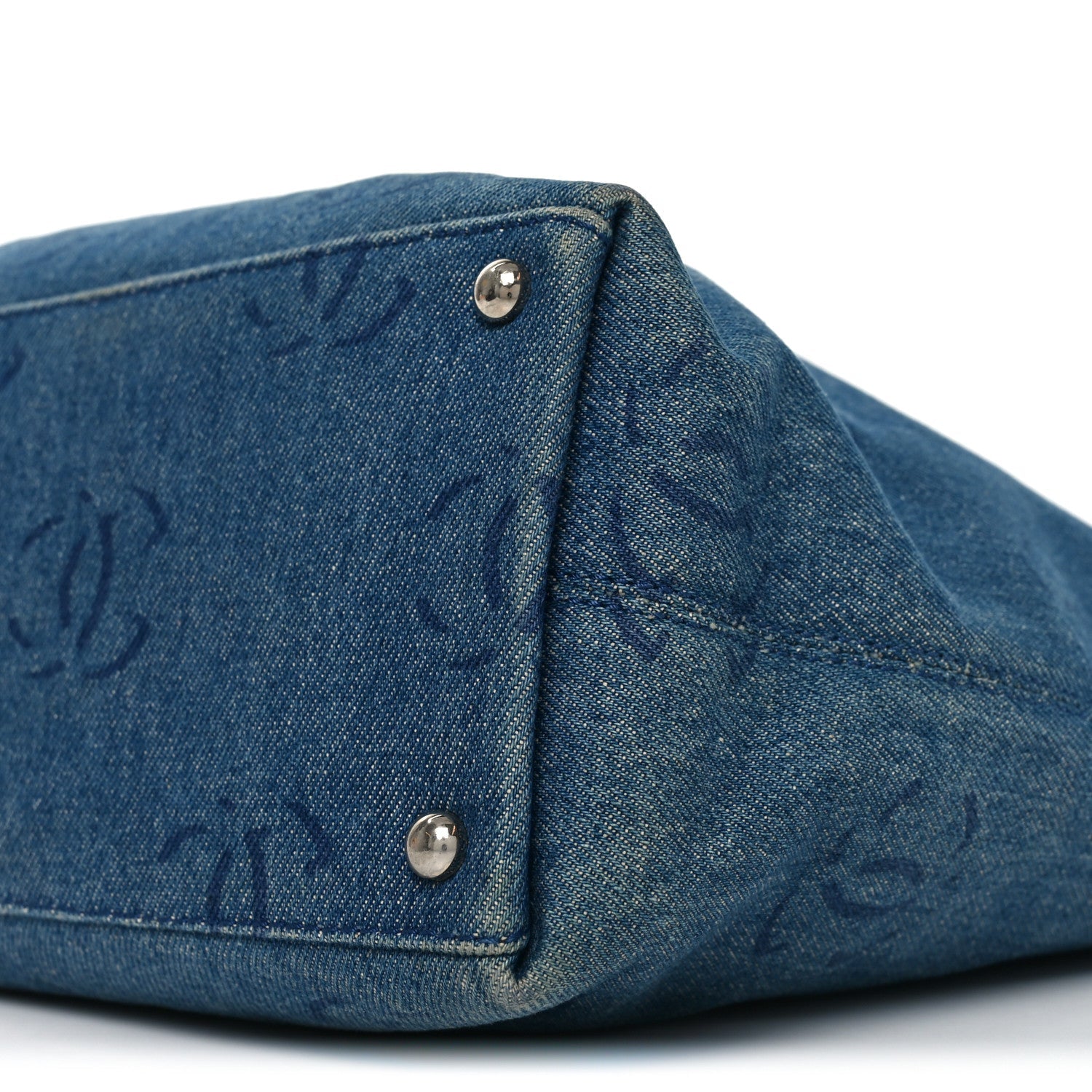 Denim Large CC Tote Dark Navy Blue