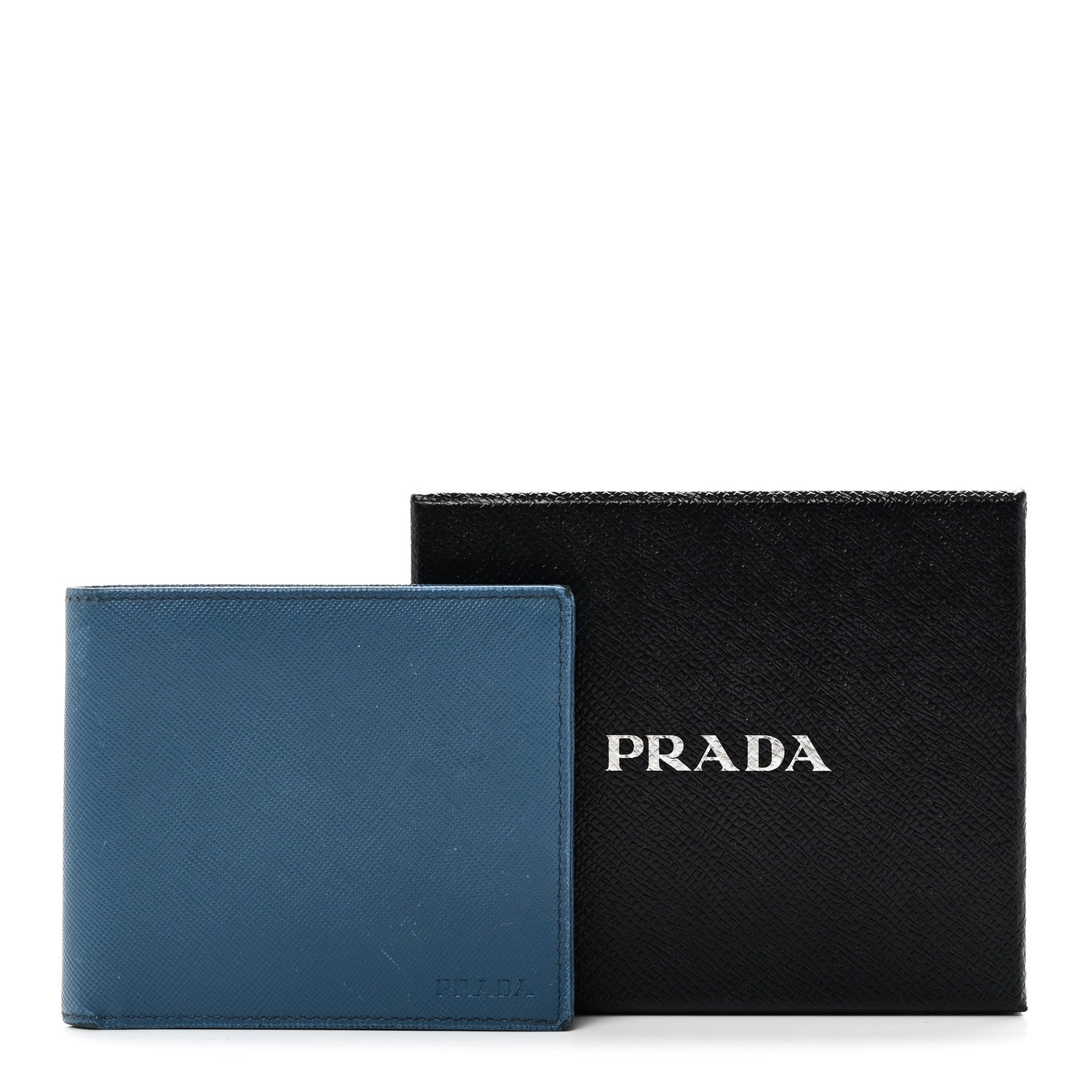 Saffiano Bi-Fold Wallet Cobalto