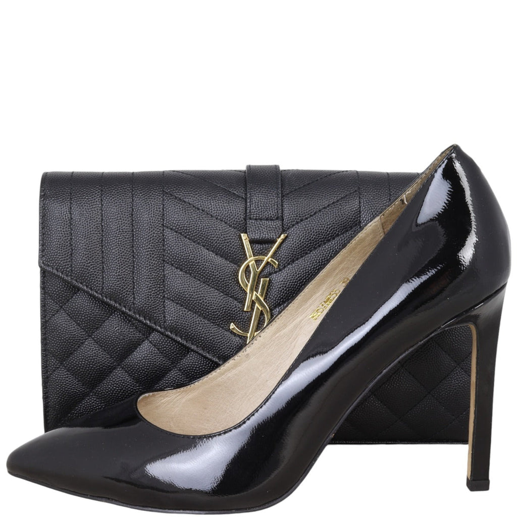 Saint Laurent Monogram Mix Matelasse Envelope Wallet on Chain