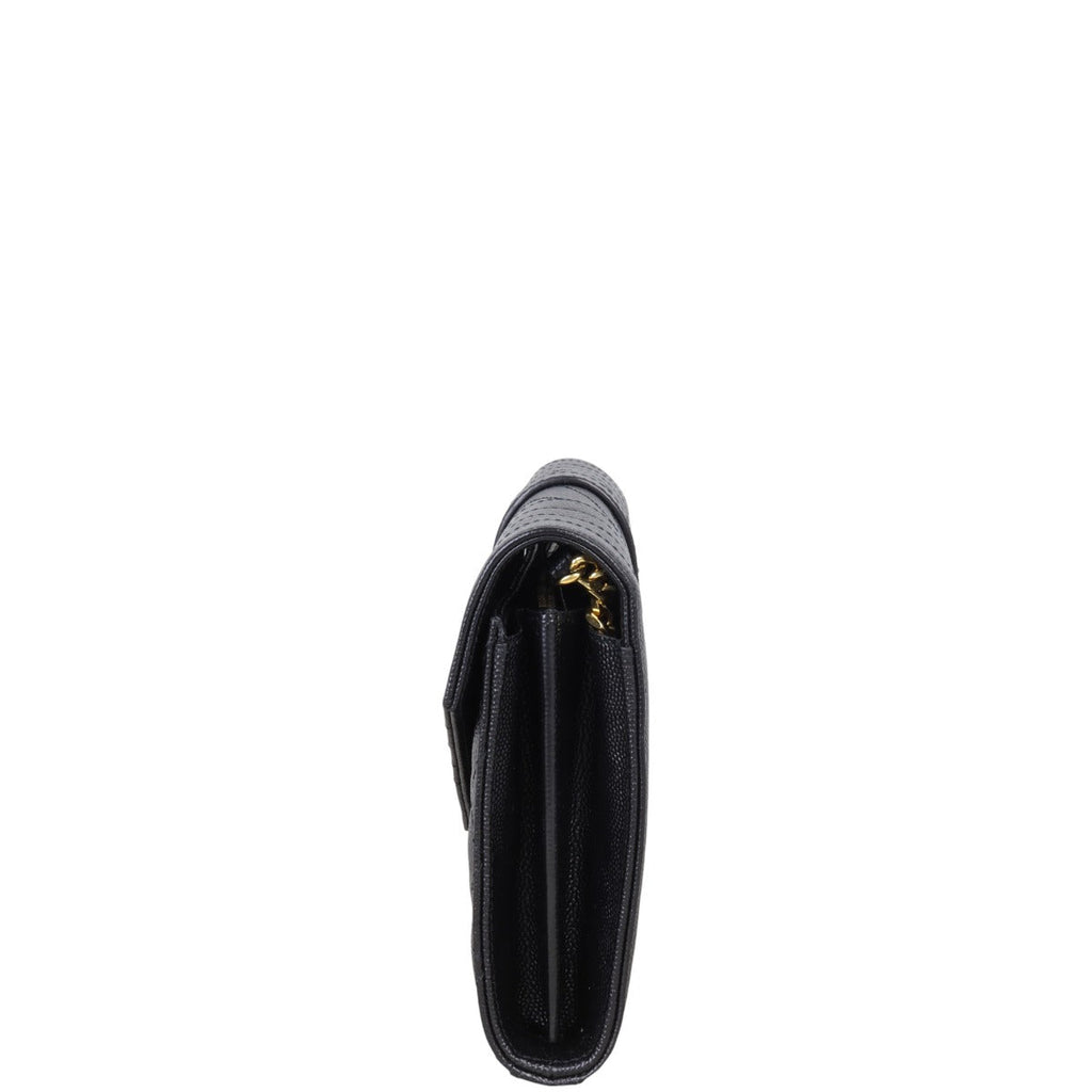 Saint Laurent Monogram Mix Matelasse Envelope Wallet on Chain