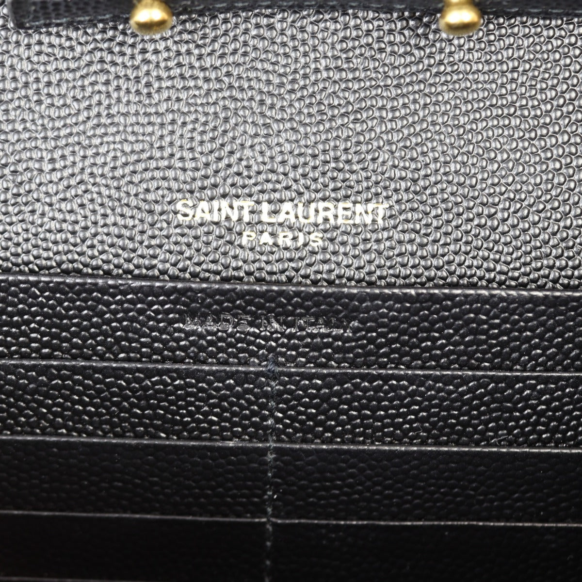 Saint Laurent Monogram Mix Matelasse Envelope Wallet on Chain